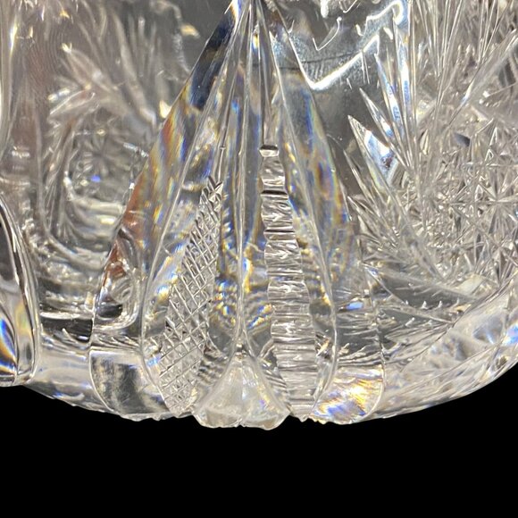 Antique American Brilliant Period Cut Glass ABP 2 Pc Set Sugar Bowl & Creamer - Picture 13 of 16